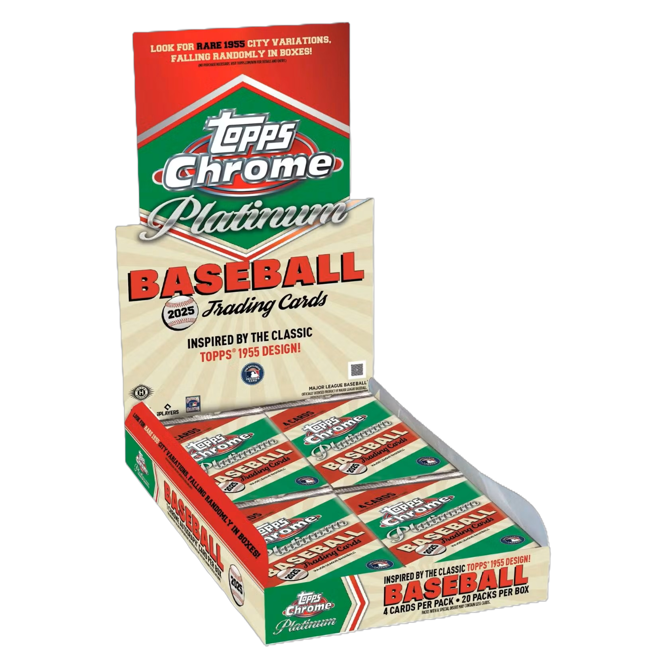 Topps Chrome Platinum '55 Baseball Hobby Box 2025 Ravli