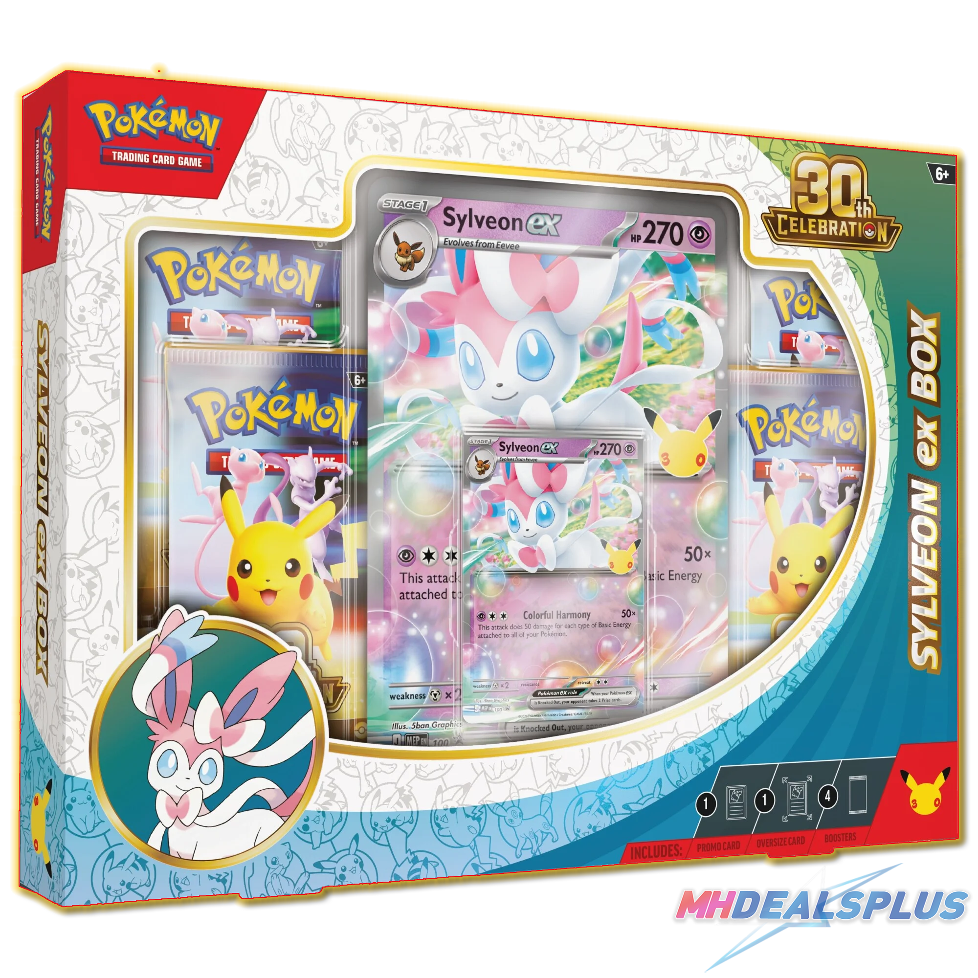 Pokemon 30th Celebration ex Box Set of 2 Greninja ex Sylveon ex Ravli