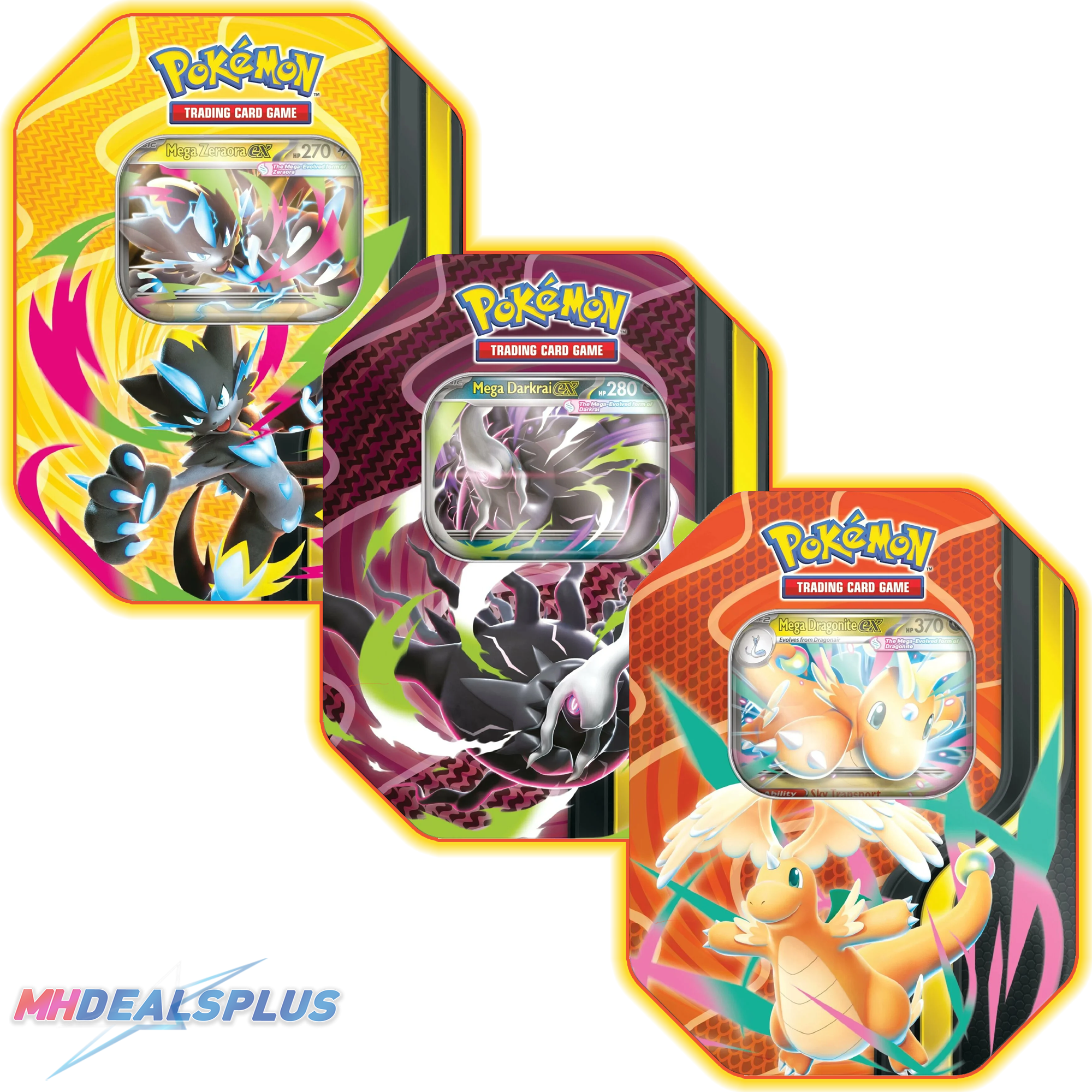 Pokemon Mega Forces Tin Set of 3 Ravli