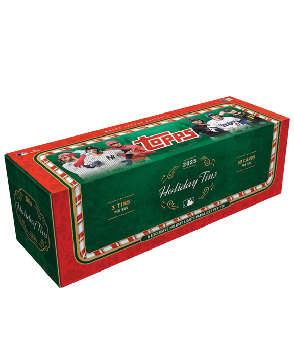 Topps Holiday Baseball 3 Tin Box 2025 Ravli